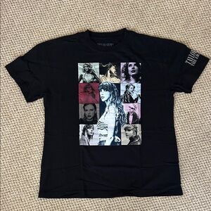 Taylor Swift Eras Tour Merch Shirt - Black (Small)